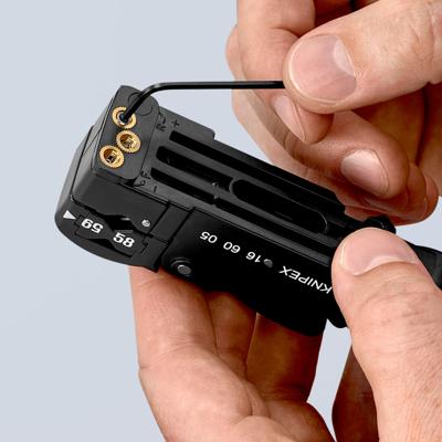 Knipex 16 60 05 KOAX Kabelstripper Geschikt voor: Coaxkabel 4 tot 12 mm RG58, RG59, RG62 Knipex 16 60 05 KOAX Kabelstripper Geschikt voor: Coaxkabel 4 tot 12 mm RG58, RG59, RG62