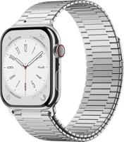 Magnetische stalen band - Zeer sterke magneet - Zilver - Geschikt voor Apple Watch 44mm / 45mm / 46mm / 49mm - thumbnail
