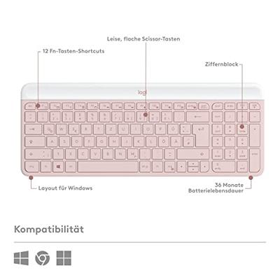 Logitech MK470 SLIM COMBO toetsenbord QWERTZ Logitech MK470 SLIM COMBO toetsenbord QWERTZ