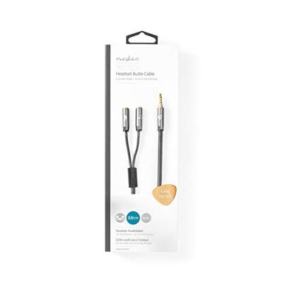 Nedis Stereo 3,5 mm mini-jack splitterkabel male naar 2x female