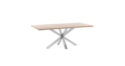 Kave Home Eettafel 'Argo' Melamine, 200 x 100cm, kleur Naturel Kave Home Eettafel 'Argo' Melamine, 200 x 100cm, kleur Naturel