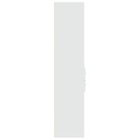 Hoge kast 70x42,5x185 cm bewerkt hout wit - thumbnail