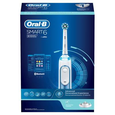 Oral-B Smart 6 6100S Blauw Elektrische Tandenborstel Powered By Braun