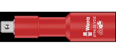 Wera 8794 SB VDE Zyklop verlengstuk, geïsoleerd, kort, 3/8", 91.0 mm - 1 stuk(s) - 05004964001