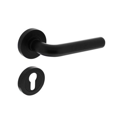 Deurkruk Agatha op rozet 52x10mm met dk Agatha op r