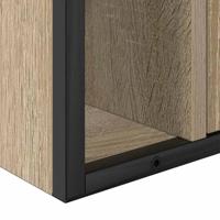 Badkamermeubelset 2 pcs Bruin 60 x 30 x 60 cm Bewerkt hout - thumbnail