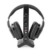 Nedis HPRF321BK Draadloze Tv-koptelefoon Rf Over-ear Maximale Batterijduur: 8 Hrs 25 M Digitale Audio Laadstation Zwart - thumbnail