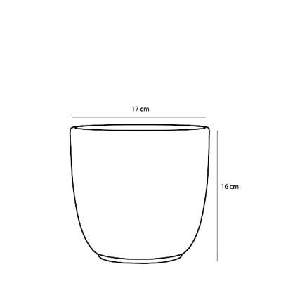 Mica Decorations tusca pot oker 16x17cm Mica Decorations tusca pot oker 16x17cm