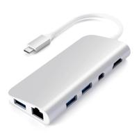 Satechi ST-TCMM8PAS USB-C dockingstation - thumbnail