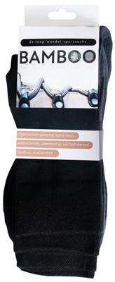 Bamboo Sportsokken Zwart Maat 39-42