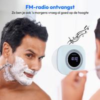 Doucheradio - MEDION - FM - Bluetooth - IPX6 - Zuignapbevestiging - Blauw - thumbnail