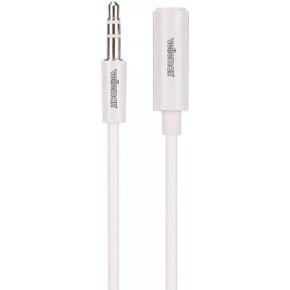Velleman audiokabel 3.5 mm 1 meter nikkel/ABS wit Velleman audiokabel 3.5 mm 1 meter nikkel/ABS wit