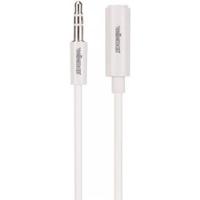 Velleman audiokabel 3.5 mm 1 meter nikkel/ABS wit - thumbnail