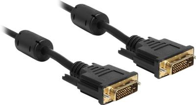 Delock 83192 Kabel DVI 24+1 male > DVI 24+1 male 5 m zwart