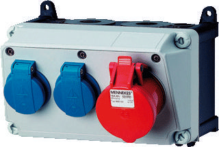 MENNEKES Mennekes 910007 CEE-stroomverdeler 400 V 16 A MENNEKES Mennekes 910007 CEE-stroomverdeler 400 V 16 A
