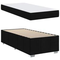 Bedframe met matras Zwart 120 x 190 cm Stof - thumbnail