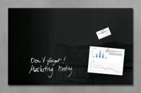 Sigel SI-GL130 Glasmagneetbord Artverum 780x480x15mm Zwart - thumbnail