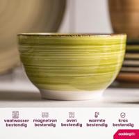 Cookinglife Soepkommen / kommen Delice Groen ø 14 cm - 6 stuks - thumbnail