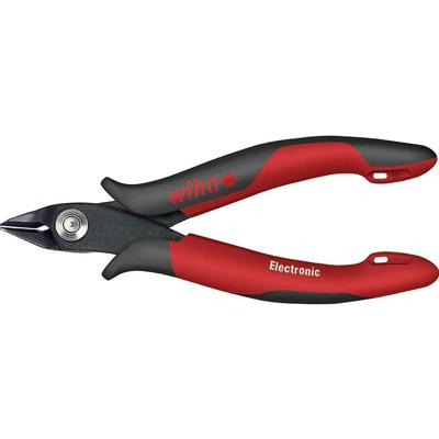 Wiha Zijkniptang Electronic brede, spitse kop zonder facet | 130mm/5 1/2" | Blisterverpakking - 27391 - 27391
