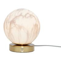 its about RoMi Tafellamp 'Carrara' Glas, Marmerlook, kleur Wit - thumbnail
