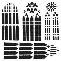 The Crafter's Workshop • template 15x15cm church windows - thumbnail