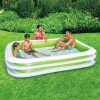 Zwembad Familie Deluxe 2-rings 262x175x46cm - thumbnail