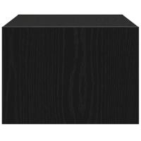 Tv-meubel met LED-verlichting 75x35,5x25 cm zwart eikenkleurig - thumbnail