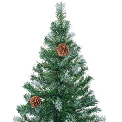 VidaXL Kunstkerstboom met 300 led groen 180 cm pvc en staal