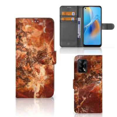 OPPO A74 4G | Bookcase | Marmer Bruin