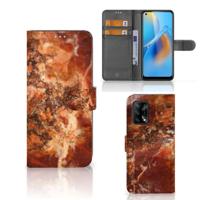 OPPO A74 4G | Bookcase | Marmer Bruin - thumbnail