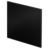 Badkamer/toilet ventilator - met timer en vochtsensor - Ø100mm - vlak glas - mat zwart - thumbnail