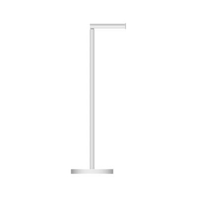 Toiletrolhouder metaal draaibaar wit