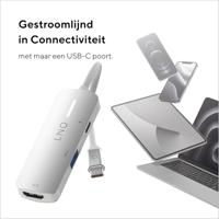 Hub USB Linq Byelements LQ49031 Wit Grijs - thumbnail