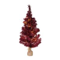 Kerstboom LED - rood - 90 cm - thumbnail