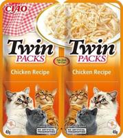 INABA Twin Packs Chicken - Kattensnoepje - 2 x 40g - thumbnail