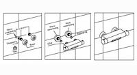 Wiesbaden Badkraan Style Waterval Thermostatisch 1/2 inch Geborsteld Staal - thumbnail