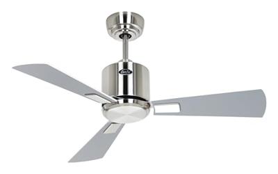 CasaFan ECO NEO III 92 BN-WE/LG WiFi Flügel Weiß/Lichtgrau Plafondventilator 12 W (Ø x h) 92 cm x 360 mm Chroom (geborsteld) Met afstandsbediening, Timer, Met