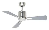 CasaFan ECO NEO III 92 BN-WE/LG WiFi Flügel Weiß/Lichtgrau Plafondventilator 12 W (Ø x h) 92 cm x 360 mm Chroom (geborsteld) Met afstandsbediening, Timer, Met - thumbnail
