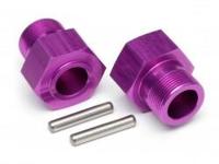 Wheel hex hub 24x27mm (purple/2pcs) - thumbnail