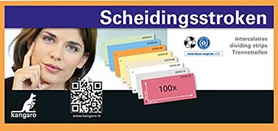 Kangaro 07070-06 Scheidingsstrook 2-gaats 105x240mm 180g RC Oranje