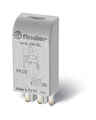 Finder Steekmodule Met EMC-ontstoringsschakeling, Met diode, Met LED 99.02.9.220.99 Lichtkleur (naam): Groen Geschikt voor model: Finder 96.04, Finder 96.02 Finder Steekmodule Met EMC-ontstoringsschakeling, Met diode, Met LED 99.02.9.220.99 Lichtkleur (naam): Groen Geschikt voor model: Finder 96.04, Finder 96.02