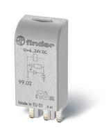 Finder Steekmodule Met EMC-ontstoringsschakeling, Met diode, Met LED 99.02.9.220.99 Lichtkleur (naam): Groen Geschikt voor model: Finder 96.04, Finder 96.02 - thumbnail