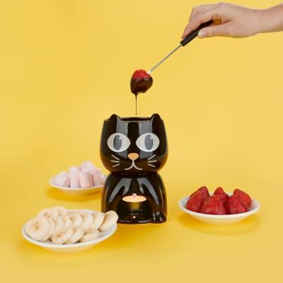 Warmtegevoelige kat fondueset Warmtegevoelige kat fondueset