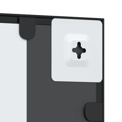 VidaXL Wandspiegel vierkant 50x50 cm ijzer zwart