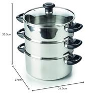 BEKA POLO stomer met glazen deksel 24cm - thumbnail