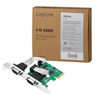LogiLink PC0031 Seriële interfacekaart Serieel (9-pol.) PCIe - thumbnail