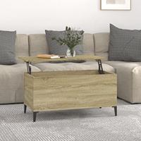 Salontafel 90x44,5x45 cm bewerkt hout sonoma eikenkleurig - thumbnail