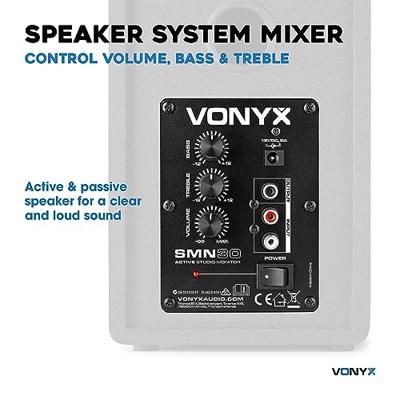 Vonyx SMN30B actieve studiomonitors (2 stuks)