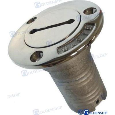 GS31110 - 38MM RVS AFGEDEKT AFVOERAFVOER