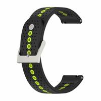 Garmin Venu / Sq / Sq2 / 2 plus - Dot Pattern bandje - Zwart met geel - thumbnail